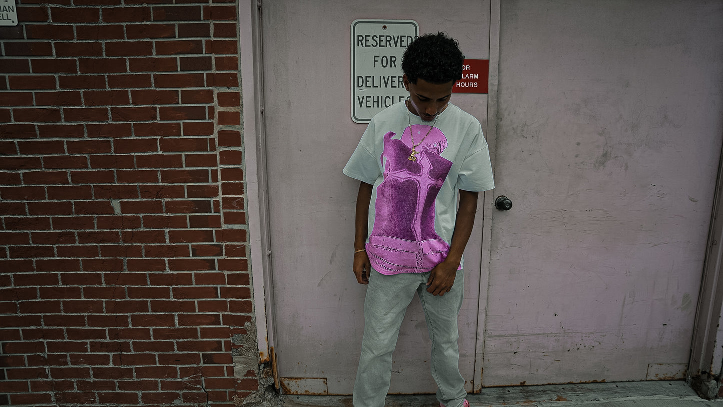 Most Loved Most Hated T Shirt (Pink and White)