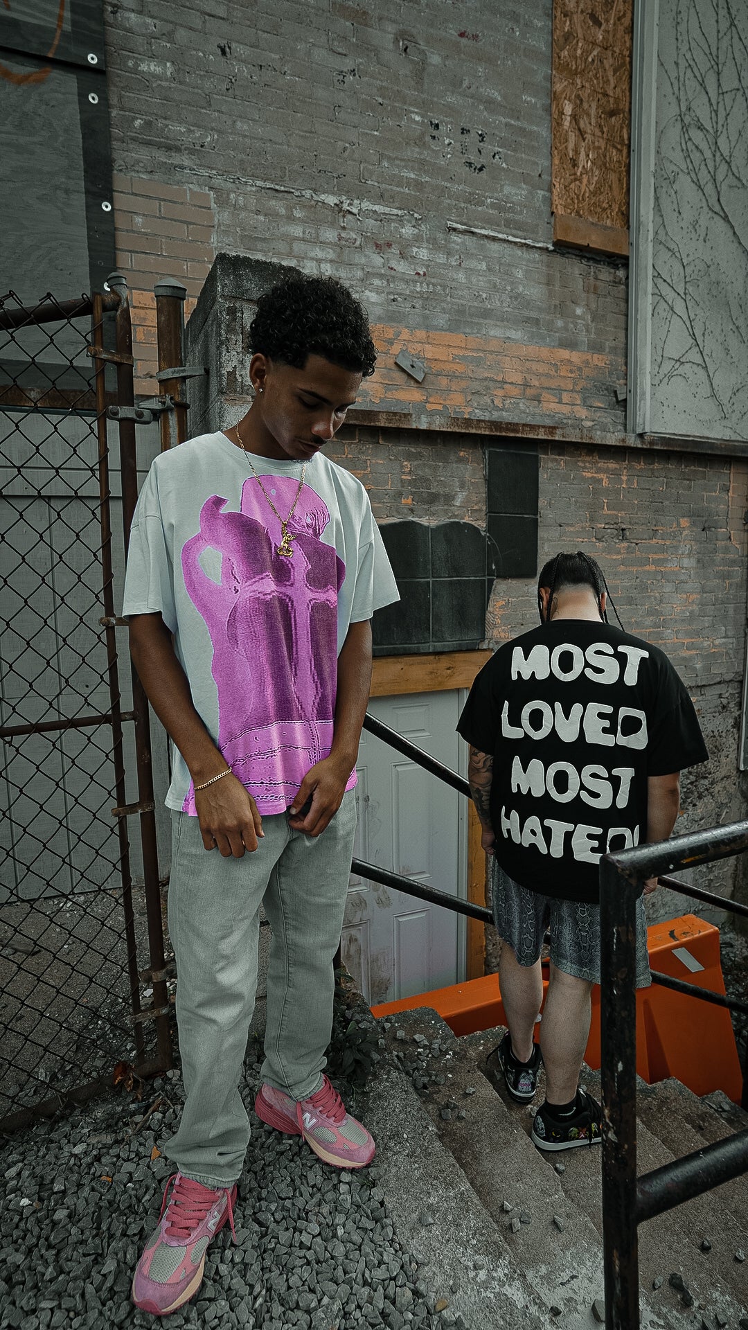 Most Loved Most Hated T Shirt (Pink and White)